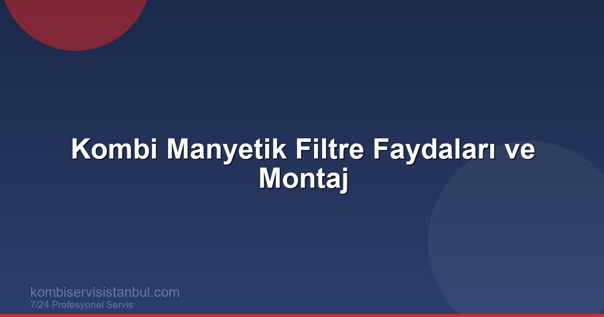 Kombiye Manyetik Kireç Önleyici Filtre Takmanın 7...